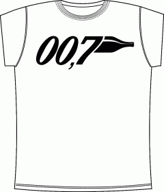 Прикольные футболки: Агент 007 White